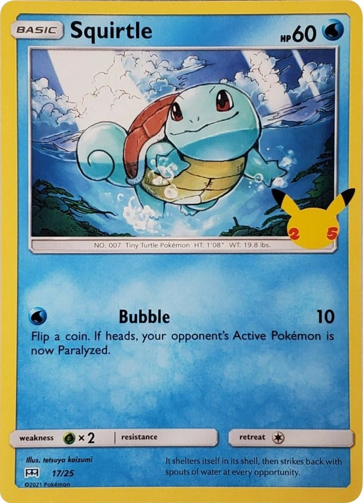 Image for Squirtle (017/025) - Pokemon