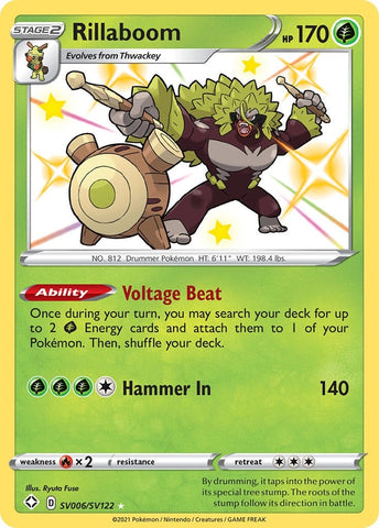 Image for Rillaboom (SV006/SV122) - Pokemon