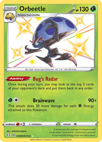 Image for Orbeetle (SV009/SV122) [Shining Fates: Shiny Vault]
