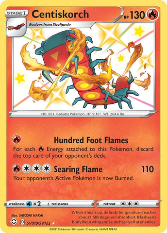 Image for Centiskorch (SV019/SV122) [Shining Fates: Shiny Vault]