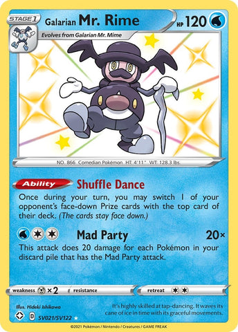 Image for Galarian Mr. Rime (SV021/SV122) [Shining Fates: Shiny Vault]