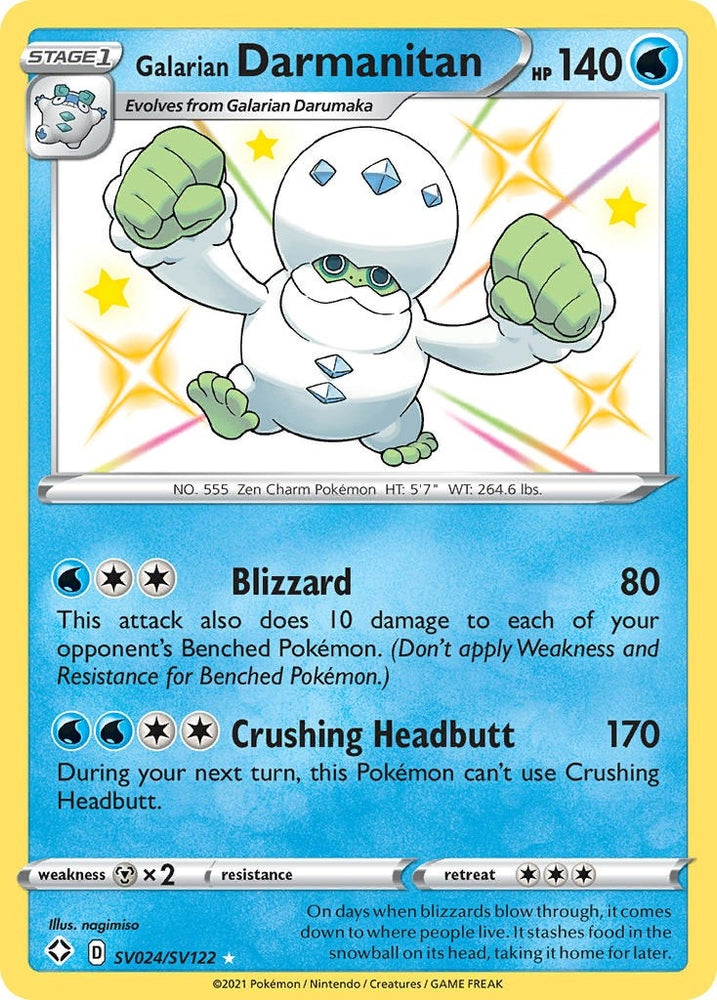 Image for Galarian Darmanitan (SV024/SV122) [Shining Fates: Shiny Vault]