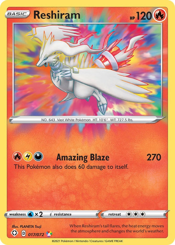 Image for Reshiram (017/072) [Shining Fates]