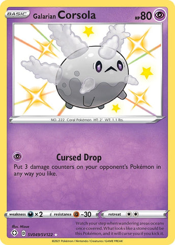Image for Galarian Corsola (SV049/SV122) [Shining Fates: Shiny Vault]