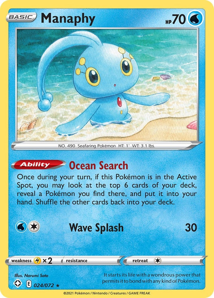 Image for Manaphy (024/072) [Shining Fates]
