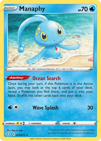 Image for Manaphy (024/072) [Shining Fates]