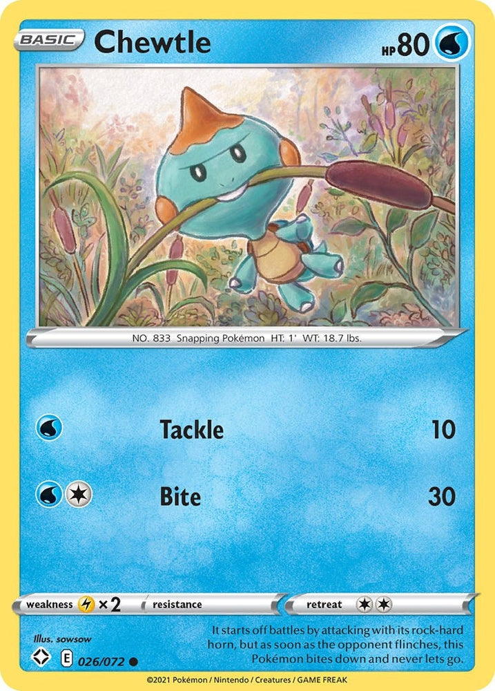 Image for Chewtle (026/072) [Shining Fates]