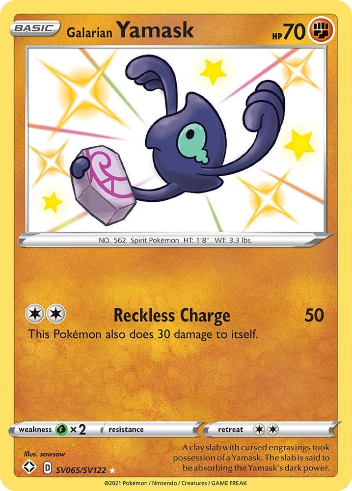 Image for Galarian Yamask (SV065/SV122) [Shining Fates: Shiny Vault]
