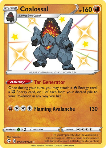 Image for Coalossal (SV069/SV122) [Shining Fates: Shiny Vault]
