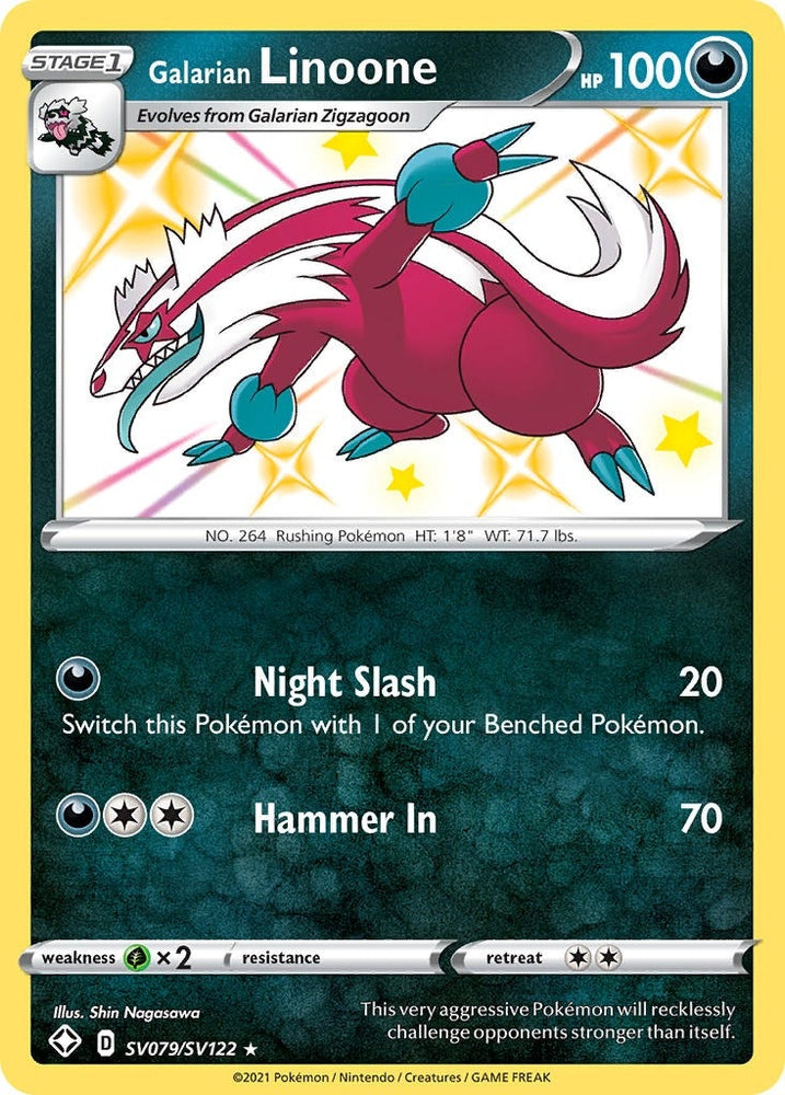Image for Galarian Linoone (SV079/SV122) [Shining Fates: Shiny Vault]