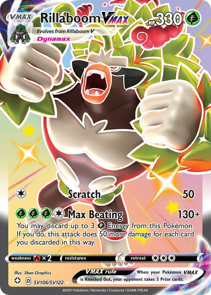 Image for Rillaboom VMAX (SV106/SV122) - Pokemon