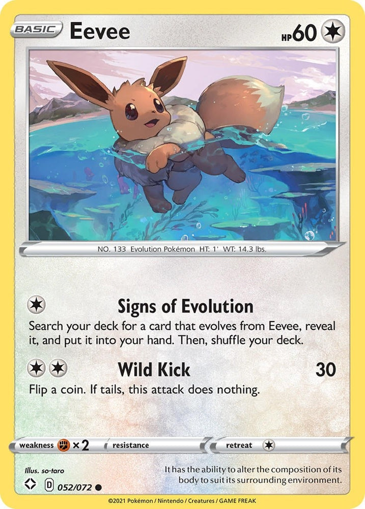 Image for Eevee (052/072) [Shining Fates]