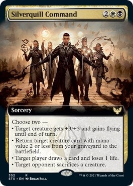 Image for Silverquill Command (Extended Art) (352) - Magic: The Gathering