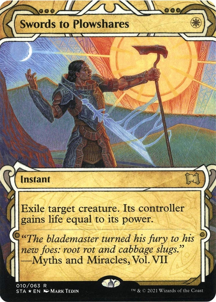 Image for Swords to Plowshares (Foil Etched) (10) [Strixhaven: Mystical Archives]