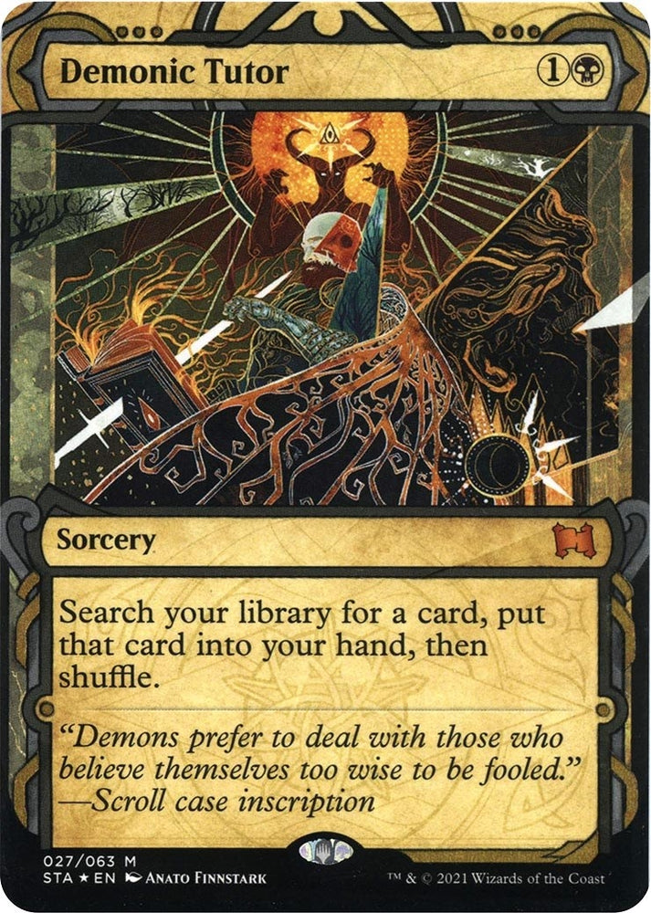 Image for Demonic Tutor (Foil Etched) (27) [Strixhaven: Mystical Archives]