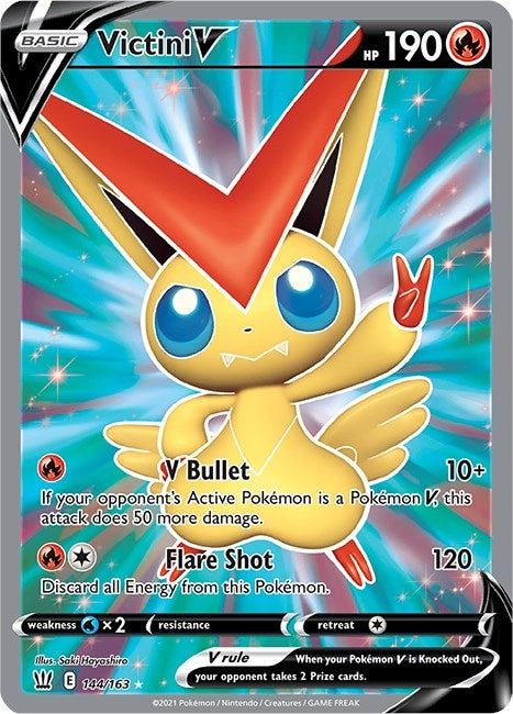 Image for Victini V (Full Art) (144/163) [SWSH05: Battle Styles]