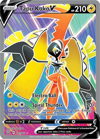 Image for Tapu Koko V (Full Art) (147/163) - Pokemon