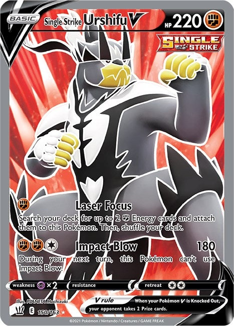 Image for Single Strike Urshifu V (Full Art) (150/163) [SWSH05: Battle Styles]
