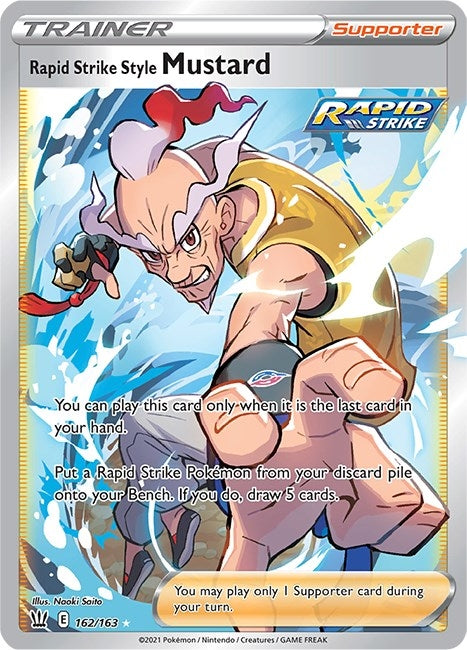 Image for Rapid Strike Style Mustard (Full Art) (162/163) [SWSH05: Battle Styles]