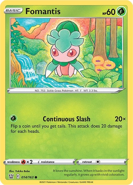 Image for Fomantis (014/163) [SWSH05: Battle Styles]
