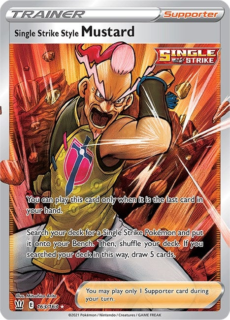 Image for Single Strike Style Mustard (Full Art) (163/163) [SWSH05: Battle Styles]