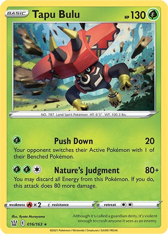 Image for Tapu Bulu (016/163) [SWSH05: Battle Styles]