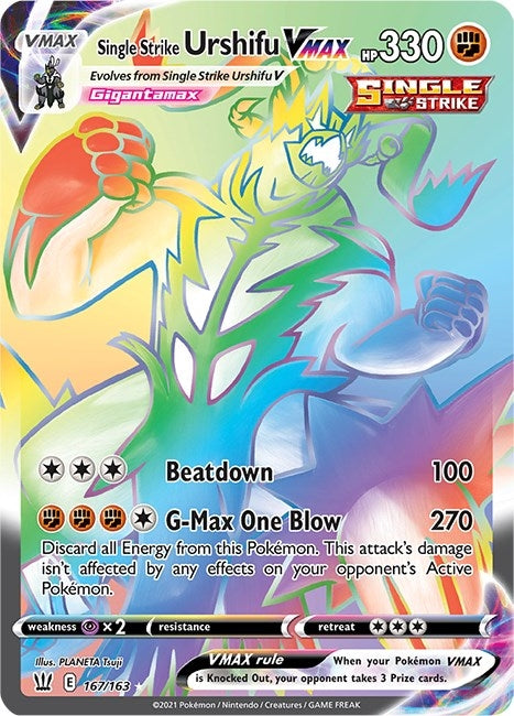 Image for Single Strike Urshifu VMAX (Secret) (167/163) - Pokemon