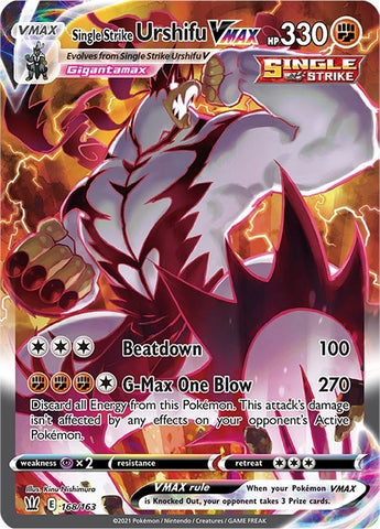 Image for Single Strike Urshifu VMAX (Alternate Art Secret) (168/163) - Pokemon