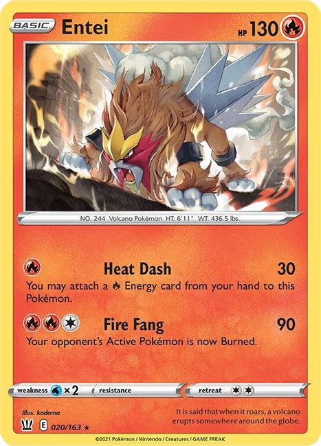 Image for Entei (020/163) [SWSH05: Battle Styles]