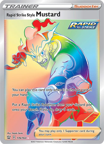 Image for Rapid Strike Style Mustard (Secret) (176/163) - Pokemon