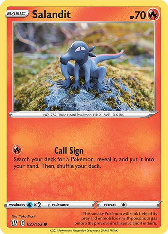 Image for Salandit (027/163) - Pokemon