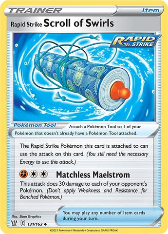 Image for Rapid Strike Scroll of Swirls (131/163) [SWSH05: Battle Styles]