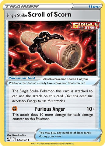 Image for Single Strike Scroll of Scorn (133/163) - Pokemon