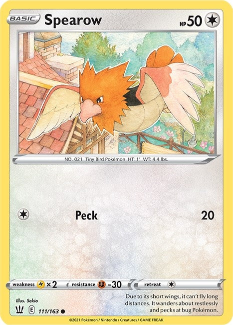 Image for Spearow (111/163) [SWSH05: Battle Styles]