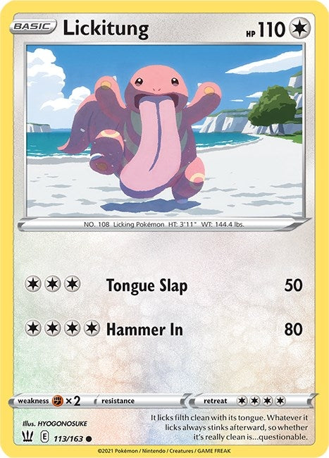 Image for Lickitung (113/163) [SWSH05: Battle Styles]
