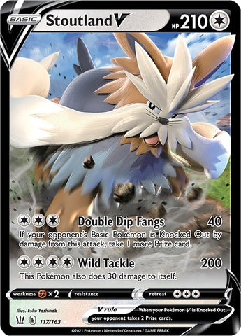 Image for Stoutland V (117/163) - Pokemon