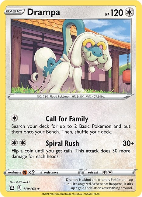 Image for Drampa (119/163) [SWSH05: Battle Styles]