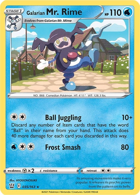 Image for Galarian Mr. Rime (035/163) [SWSH05: Battle Styles]