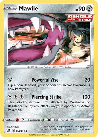Image for Mawile (100/163) [SWSH05: Battle Styles]