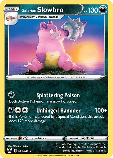 Image for Galarian Slowbro (092/163) [SWSH05: Battle Styles]