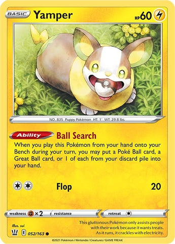 Image for Yamper (052/163) - Pokemon