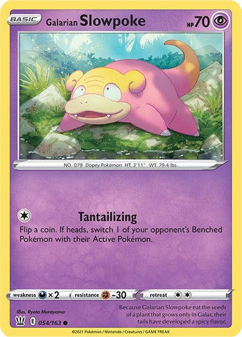 Image for Galarian Slowpoke (054/163) [SWSH05: Battle Styles]