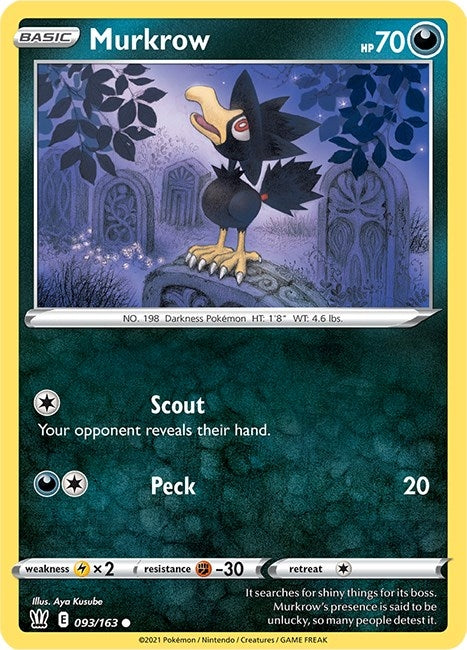 Image for Murkrow (093/163) [SWSH05: Battle Styles]
