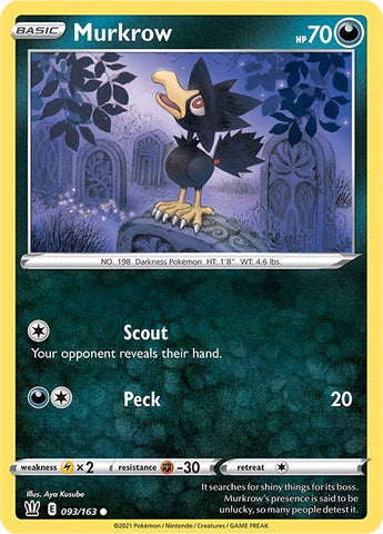 Image for Murkrow (093/163) [SWSH05: Battle Styles]