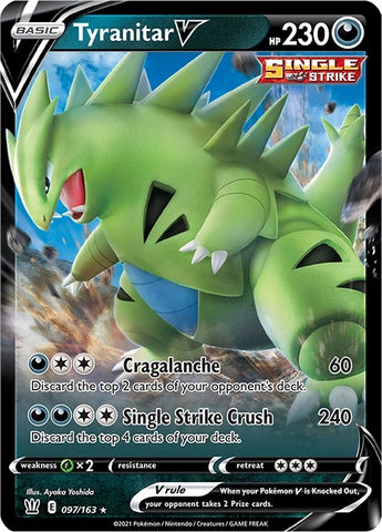 Image for Tyranitar V (097/163) - Pokemon