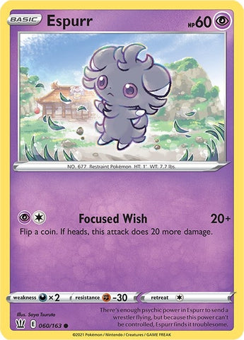 Image for Espurr (060/163) [SWSH05: Battle Styles]