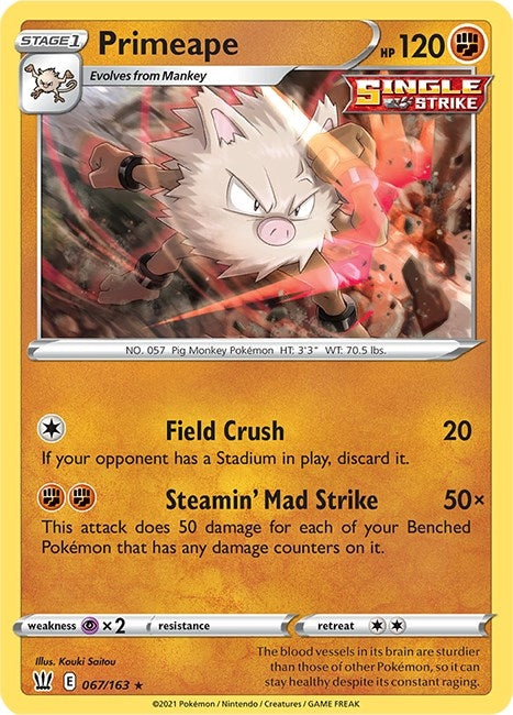 Image for Primeape (067/163) [SWSH05: Battle Styles]