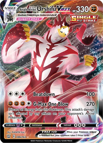 Image for Single Strike Urshifu VMAX (086/163) - Pokemon