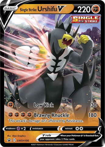 Image for Single Strike Urshifu V - SWSH106 (SWSH106) [SWSH: Sword & Shield Promo Cards]