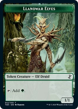 Image for Llanowar Elves Token (12) [Time Spiral: Remastered]